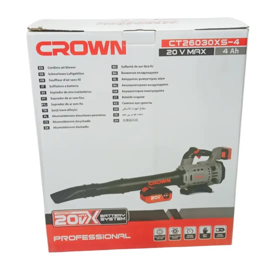 SOUFFLEUR SANS FIL 20V CT26030XS-4 CROWN